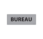 Signalétique d'information - Pictogramme Bureau - 210 x 75 mm PVC 2 mm Gris