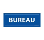 Signalétique d'information - Pictogramme Bureau - 210 x 75 mm Vinyle Souple Autocollant Blanc