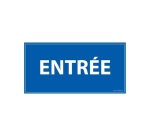 Panneau d'information - Entrée - 200 x 400 mm - Dibond