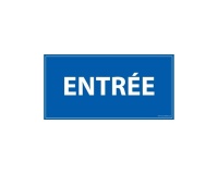Panneau d'information - Entrée - 200 x 400 mm - Dibond