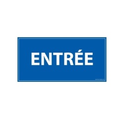 Panneau d'information - Entrée - 200 x 400 mm - Dibond