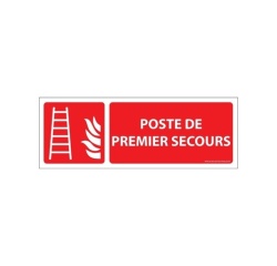 Panneau Premiers Secours - Poste de premier secours - Pictogramme