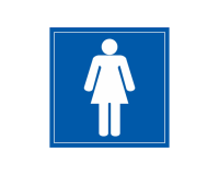 Panneau WC Femmes Vinyle ou PVC
