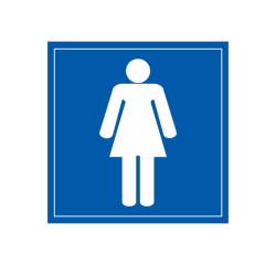 Panneau WC Femmes Vinyle ou PVC