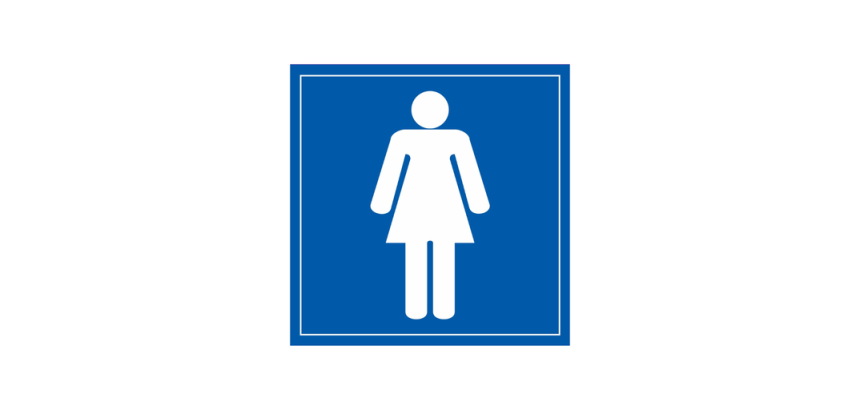 Panneau WC Femmes Vinyle ou PVC