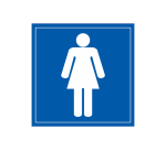 Panneau WC Femmes Vinyle ou PVC