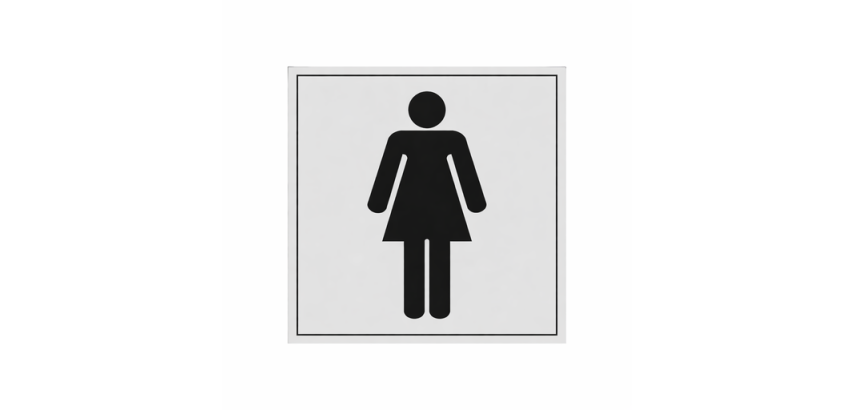 Panneau WC Femmes Vinyle ou PVC