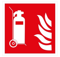 Panneau incendie Extincteur sur roues ISO 7010 F009