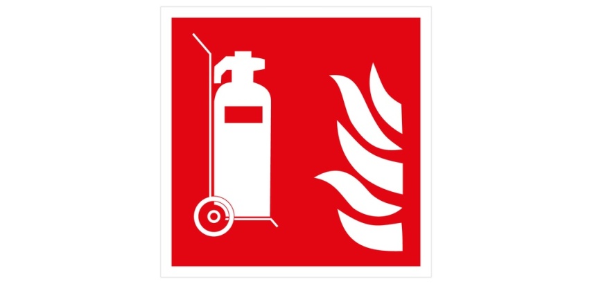 Panneau incendie Extincteur sur roues ISO 7010 F009
