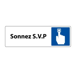 Panneau Sonnez S.V.P - Signalétique d'accueil