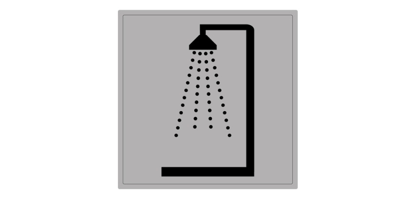 Pictogramme Douche carré