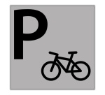 Panneau de signalisation - Parking à vélos - ISO 7001