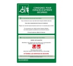 Panneau de Consignes EAS en PVC Forex