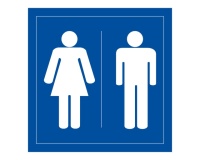 Panneau Toilettes - Homme Femme