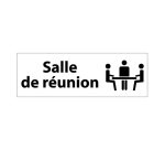 Panneau d'information - Salle de réunion - 210 x 75 mm PVC 2 mm Gris