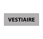 Plaque de porte VESTIAIRE