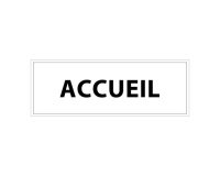 Plaque de porte ACCUEIL