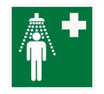 Panneau premiers secours - Douche de sécurité - ISO EN 7010