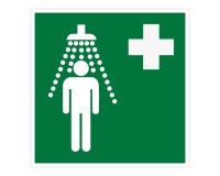 Panneau premiers secours - Douche de sécurité - ISO EN 7010