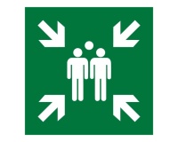 Pictogramme ISO EN 7010 - Point de rassemblement après évacuation - E007