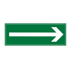 Panneau directionnel - Flèche verte - Format rectangulaire