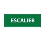 Plaque de porte Evacuation par Escalier