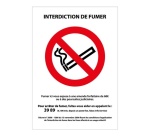 Panneau signalétique - Interdiction de fumer - P002 - ISO 7010 210 x 300 mm PVC 2 mm
