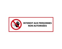 Panneau Interdit aux personnes non autorisées P080 - ISO 7010