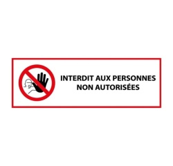 Panneau Interdit aux personnes non autorisées P080 - ISO 7010