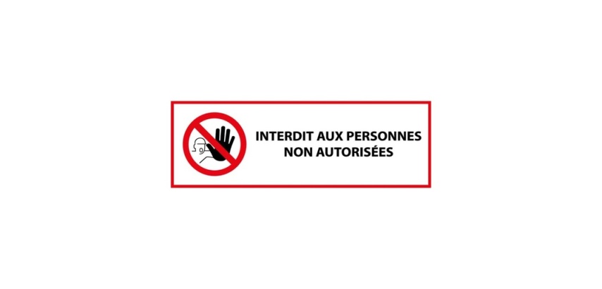 Panneau Interdit aux personnes non autorisées P080 - ISO 7010