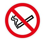 Panneau interdiction - Interdiction de fumer - P002 - ISO 7010