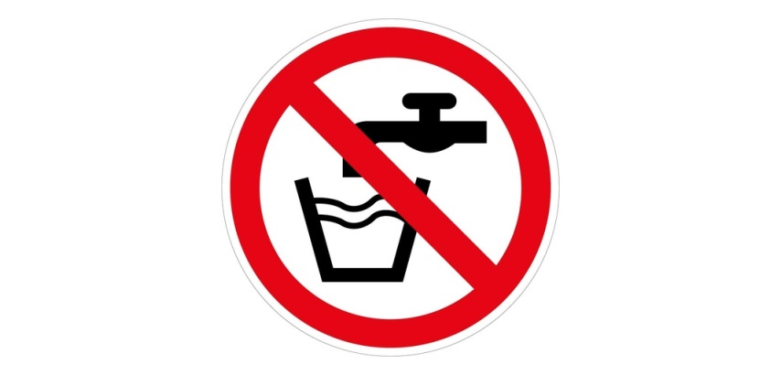 Panneau interdiction P005 - Eau non potable - ISO 7010