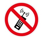 Panneau Interdiction - Ne pas activer téléphone - P013 - ISO 7010