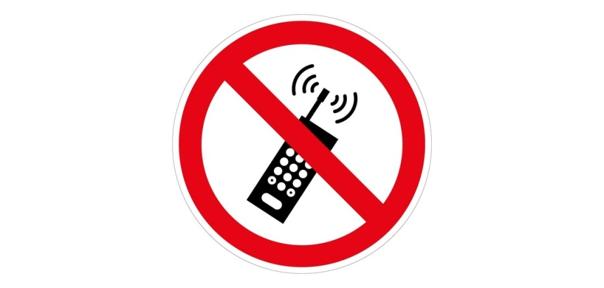 Panneau Interdiction - Ne pas activer téléphone - P013 - ISO 7010