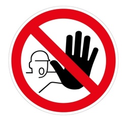 Panneau Accès interdit personnes non autorisées P080 - ISO 7010