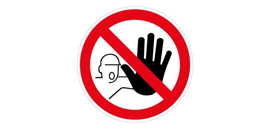 Panneau Accès interdit personnes non autorisées P080 - ISO 7010 PVC 2 mm 200 mm
