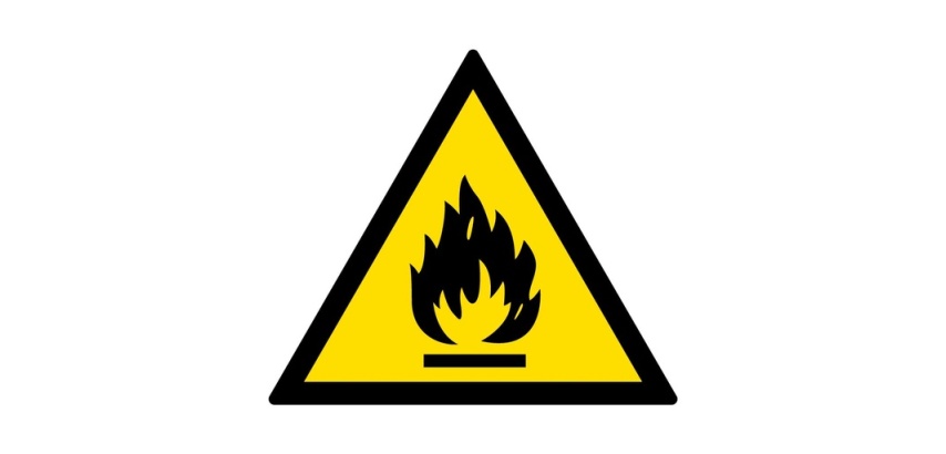 Panneau danger - Matières inflammables - W002