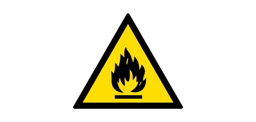 Panneau danger - Matières inflammables - W002