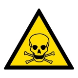 Signalétique de danger - Matières toxiques - W016 - ISO 7010 PVC 2 mm 315 mm