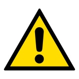 Signalétique de danger - Picto Danger Général - W001 - ISO 7010 PVC 2 mm 200 mm