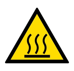 Signalétique de danger - Picto Surface Chaude - W017 - ISO 7010