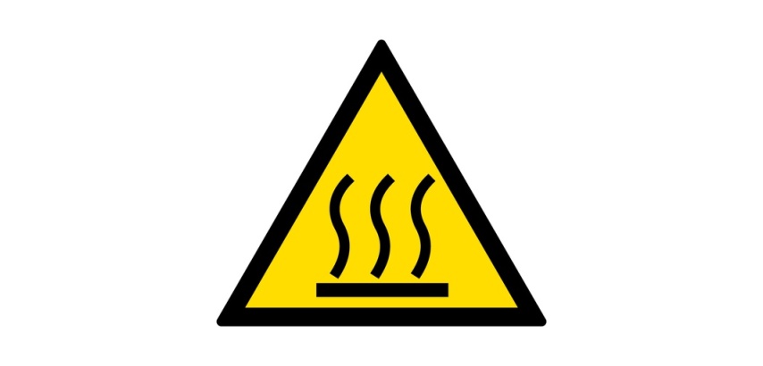 Signalétique de danger - Picto Surface Chaude - W017 - ISO 7010