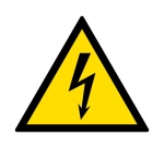 Signalétique de danger - Pictogramme Électricité - W012 - ISO 7010 Vinyle Souple Autocollant 50 mm