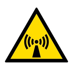 Signalétique danger W005 - Radiations non-ionisantes - ISO 7010
