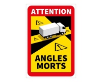 Adhésif - Danger Angles Morts Camions - 170 x 250 mm - Vinyle