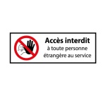 Panneau ISO 7010 - Entrée interdite - Pictogramme main