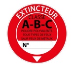 Panneau Extincteur Classe ABC Ø 200 mm