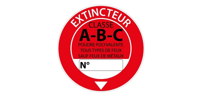 Panneau Extincteur Classe ABC Ø 200 mm