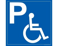 Panneau Parking PMR 500x500 mm en Aludibond Extérieur