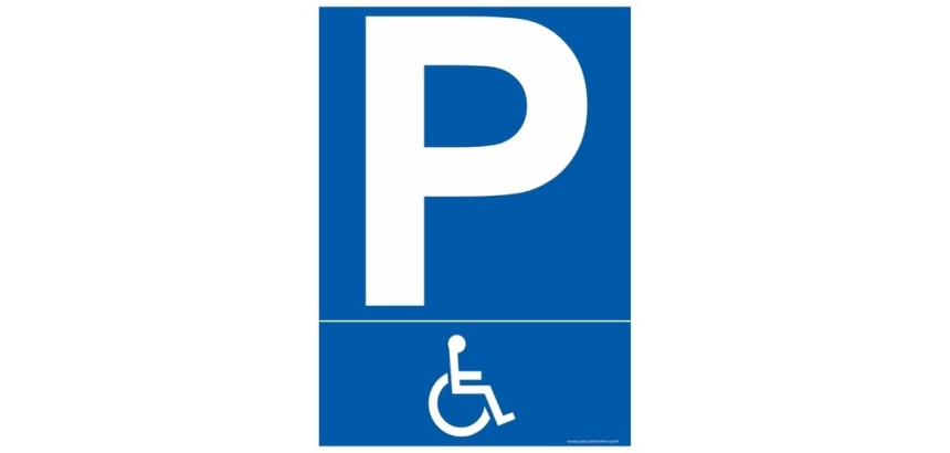 Panneau Parking PMR pictogramme handicapé - Divers formats
